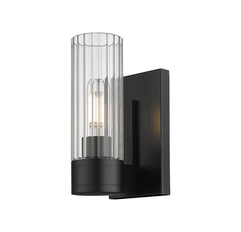 Downtown Urban LED Wall Sconce in Matte Black (405|429-1W-BK-G429-8CL)