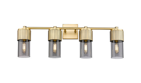 Downtown Urban LED Bath Vanity in Brushed Brass (405|428-4W-BB-G428-7SM)