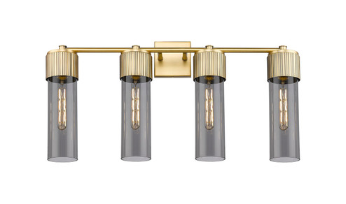Downtown Urban LED Bath Vanity in Brushed Brass (405|428-4W-BB-G428-12SM)