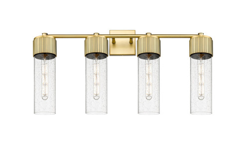 Downtown Urban LED Bath Vanity in Brushed Brass (405|428-4W-BB-G428-12SDY)