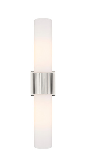 Downtown Urban LED Bath Vanity in Satin Nickel (405|428-2WL-SN-G428-12WH)