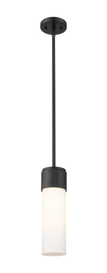 Downtown Urban LED Pendant in Matte Black (405|428-1S-BK-G428-12WH)