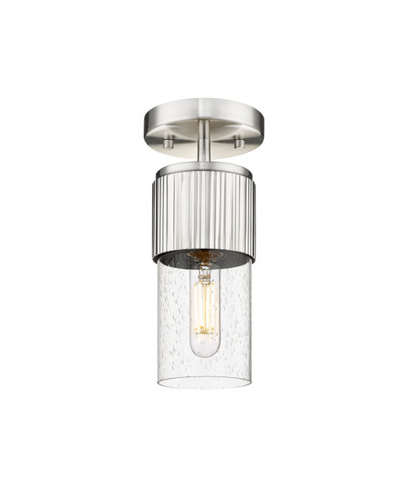 Downtown Urban One Light Semi-Flush Mount in Satin Nickel (405|428-1F-SN-G428-7SDY)
