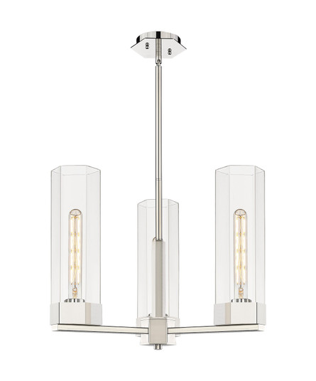 Downtown Urban LED Pendant in Polished Nickel (405|427-3CR-PN-G427-14CL)