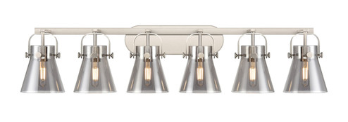 Downtown Urban Six Light Bath Vanity in Satin Nickel (405|423-6W-SN-G411-6SM)