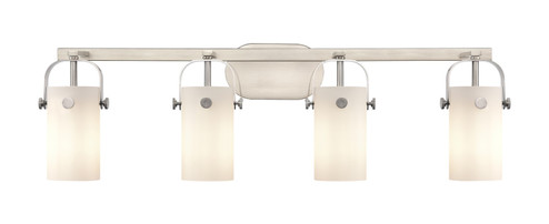 Pilaster LED Bath Vanity in Brushed Satin Nickel (405|423-4W-SN-G423-7WH)