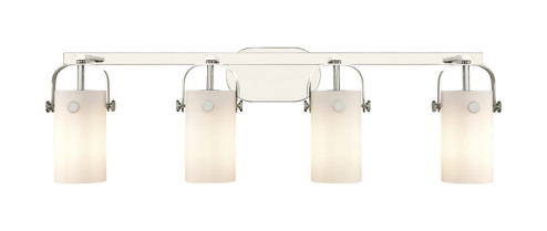 Downtown Urban LED Bath Vanity in Polished Nickel (405|423-4W-PN-G423-7WH)