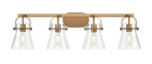Downtown Urban Four Light Bath Vanity in Brushed Brass (405|423-4W-BB-G411-6CL)