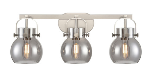 Downtown Urban Three Light Bath Vanity in Satin Nickel (405|423-3W-SN-G410-6SM)