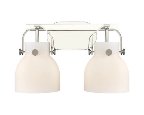 Downtown Urban Two Light Bath Vanity in Polished Nickel (405|423-2W-PN-G412-6WH)