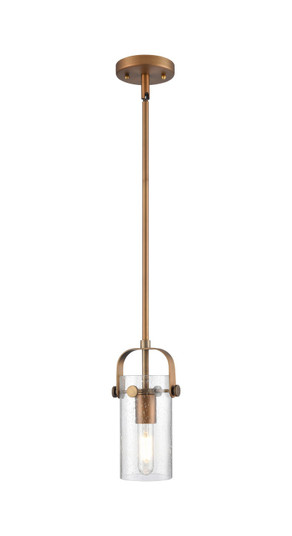 Downtown Urban One Light Pendant in Brushed Brass (405|423-1S-BB-G423-7SDY)