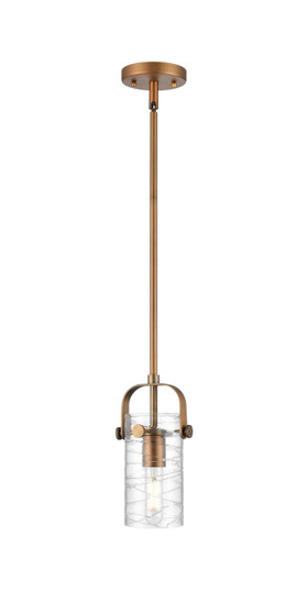 Downtown Urban One Light Pendant in Brushed Brass (405|423-1S-BB-G423-7DE)