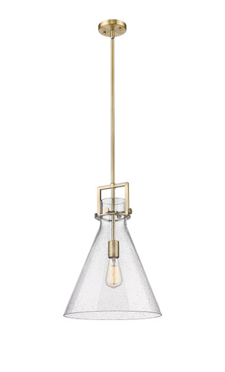 Downtown Urban One Light Pendant in Matte Black (405|411-1SL-BK-G410-14WH)