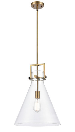 Downtown Urban One Light Pendant in Brushed Brass (405|411-1SL-BB-G411-14CL)