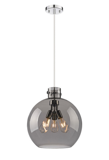 Downtown Urban Three Light Pendant in Polished Nickel (405|410-3PL-PN-G410-16SM)