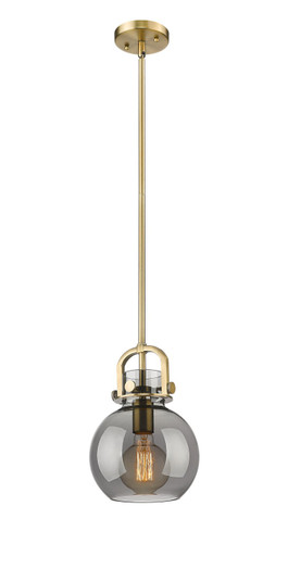 Downtown Urban One Light Mini Pendant in Brushed Brass (405|410-1SS-BB-G410-8SM)
