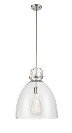 Downtown Urban One Light Pendant in Satin Nickel (405|410-1SL-SN-G412-16CL) Downtown Urban One Light Pendant in Satin Nickel (405|410-1SL-SN-G412-16CL)