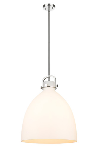 Downtown Urban One Light Pendant in Polished Nickel (405|410-1SL-PN-G412-18WH)