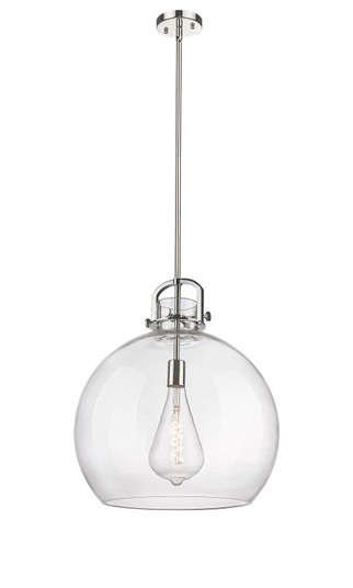 Downtown Urban One Light Pendant in Polished Nickel (405|410-1SL-PN-G410-18CL) Downtown Urban One Light Pendant in Polished Nickel (405|410-1SL-PN-G410-18CL)