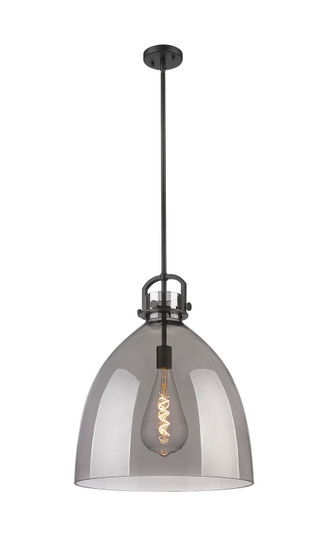 Downtown Urban One Light Pendant in Matte Black (405|410-1SL-BK-G412-18SM)