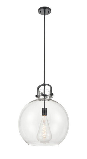 Downtown Urban One Light Pendant in Matte Black (405|410-1SL-BK-G410-16CL)