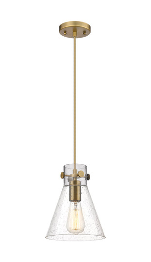 Downtown Urban One Light Pendant in Brushed Brass (405|410-1PS-BB-G411-8SDY)