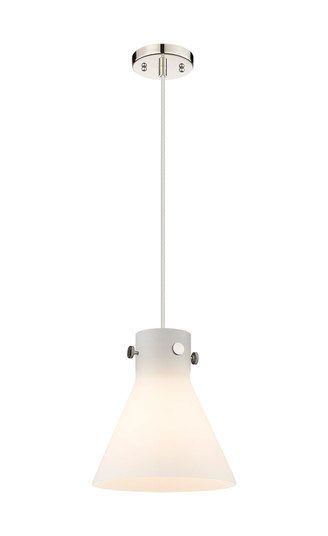 Downtown Urban One Light Pendant in Polished Nickel (405|410-1PM-PN-G411-10WH)