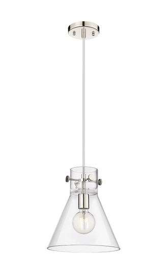 Downtown Urban One Light Pendant in Polished Nickel (405|410-1PM-PN-G411-10CL)