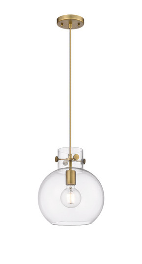 Downtown Urban One Light Pendant in Brushed Brass (405|410-1PM-BB-G410-10CL)