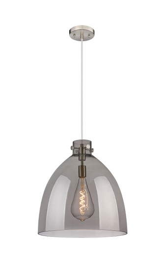 Downtown Urban One Light Pendant in Satin Nickel (405|410-1PL-SN-G412-18SM)