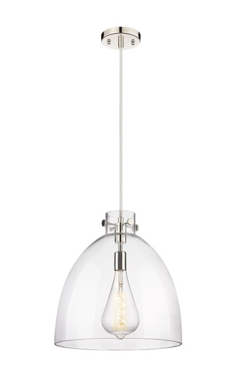 Downtown Urban One Light Pendant in Polished Nickel (405|410-1PL-PN-G412-16CL)