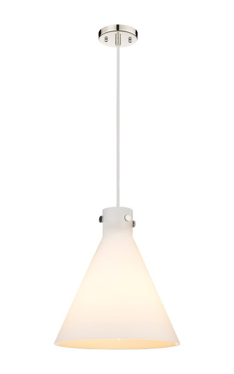 Downtown Urban One Light Pendant in Polished Nickel (405|410-1PL-PN-G411-16WH)
