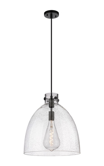 Downtown Urban One Light Pendant in Matte Black (405|410-1PL-BK-G412-16SDY)