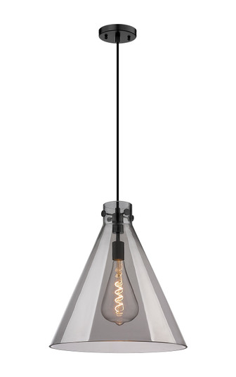 Downtown Urban One Light Pendant in Matte Black (405|410-1PL-BK-G411-18SM)