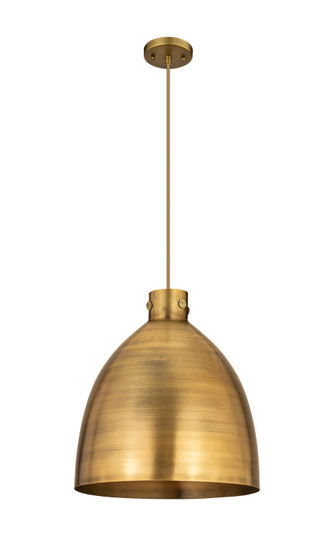 Downtown Urban One Light Pendant in Brushed Brass (405|410-1PL-BB-M412-18BB)