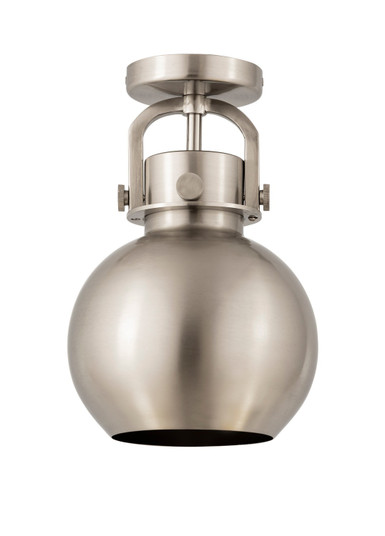 Downtown Urban One Light Flush Mount in Satin Nickel (405|410-1F-SN-M410-8SN)