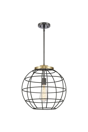 Essex One Light Pendant in Black Antique Brass (405|221-1S-BAB-CE-16-BK)