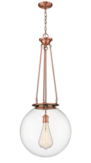 Essex One Light Pendant in Antique Copper (405|221-1P-AC-G202-18)