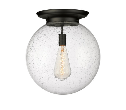 Essex One Light Flush Mount in Matte Black (405|221-1F-BK-G204-16) Essex One Light Flush Mount in Matte Black (405|221-1F-BK-G204-16)