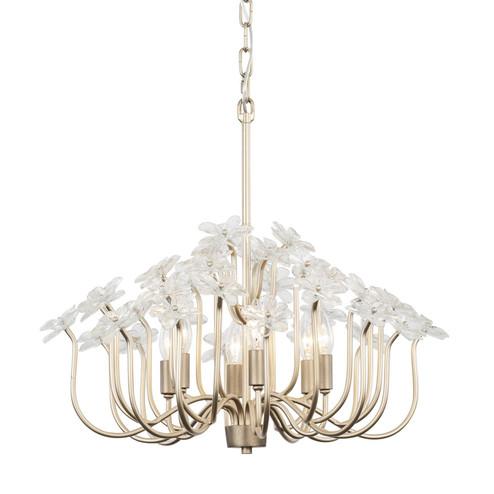 Wildflower Six Light Chandelier in Gold Dust/Artifact (137|378C06GDAR)