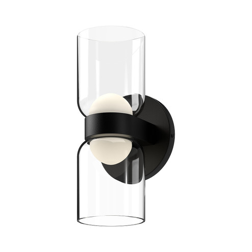 Cedar LED Wall Sconce in Black/Clear (347|WS52511-BK/CL)