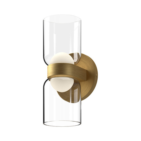 Cedar LED Wall Sconce in Brushed Gold/Clear (347|WS52511-BG/CL)