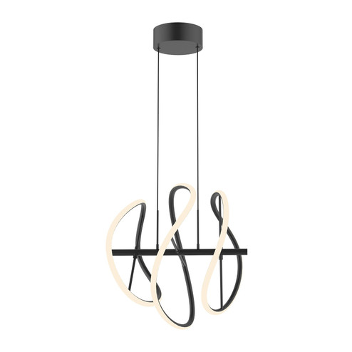 Collide LED Pendant in Black (347|PD96416-BK)