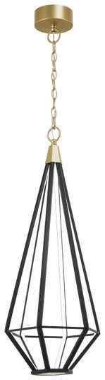 Dripping Gems LED Pendant in Painted Soft Brass And Coal (42|P5521-726A-L)
