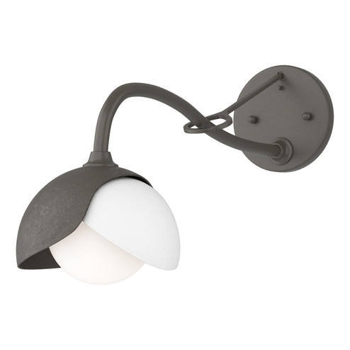 Brooklyn Brooklyn 1-Light Double Shade Long-Arm Sconce in Dark Smoke (39|201377-SKT-07-02-GG0711)