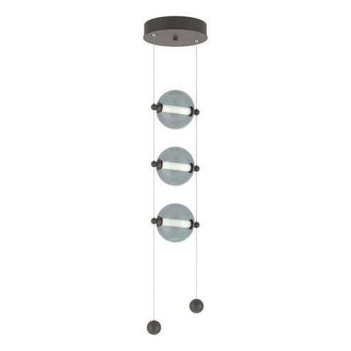 Abacus Abacus 3-Light LED Pendant in Dark Smoke (39|139059-LED-STND-07-YL0668)