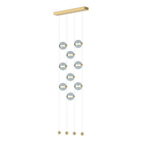 Abacus Abacus 9-Light Ceiling-to-Floor LED Pendant in Ink (39|139057-LED-STND-89-YL0668)