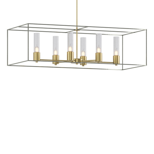 Portico Six Light Pendant in Modern Brass (39|138940-SKT-MULT-86-85-II0392)