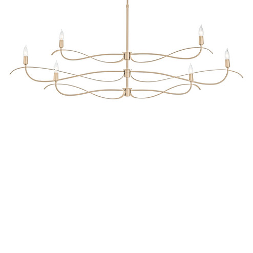 Willow Six Light Chandelier in Soft Gold (39|136352-SKT-MULT-84)