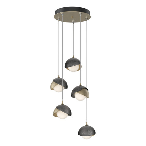 Brooklyn Brooklyn 5-Light Double Shade Pendant in Soft Gold (39|131125-SKT-STND-84-89-GG0711)